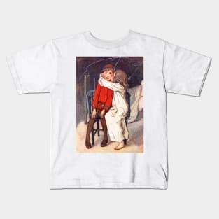 Peter Pan and Wendy by Alice B. Woodward Kids T-Shirt